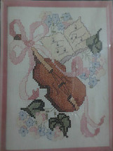 Golden Bee VIOLIN Counted Cross Stitch SEALED Kit 60340 w/ 5&quot; x 7&quot; Plast... - $4.95