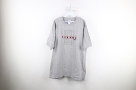 Vtg 90s Reebok Mens XL Spell Out Center Logo Short Sleeve T-Shirt Heather Gray - £27.65 GBP