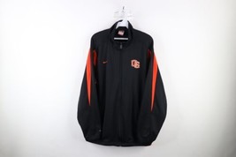 Vtg Nike Mens Large Team Issued Oregon State University Football Jacket Black - £70.56 GBP
