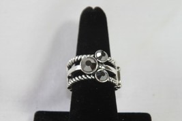 Paparazzi Stretch Band Ring (New) Head In The Stars - Silver - £6.88 GBP