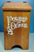 Handmade Potatoes Taters &#39;N Onions Wooden Storage Bin 23&quot; Farmhouse Coun... - $2,724.69 MXN