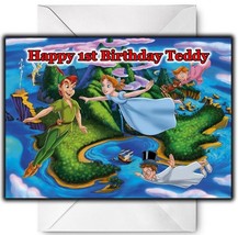 PETER PAN Personalised Birthday / Christmas / Card - Large A5  - Disney - $4.10