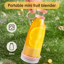 Portable Blender Electric 350Ml Usb Rechargeable Smoothies Juicer Shaker... - £27.88 GBP