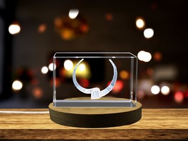 LED Base included | Sculptural Elegance: 3D Engraved Crystal Torque Necklace - $486.91 MXN - $4,870.82 MXN
