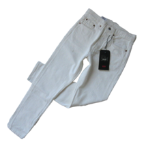 NWT Levi&#39;s 501 Skinny in Don&#39;t Mind If I Do White Destroyed Rigid Jeans 27 x 28 - $52.00