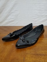 Kate Spade New York Eleni Flex Black Patent Leather Flat Ballet Shoes Bo... - $48.95