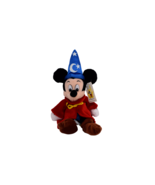 Walt Disney World Sorcerer Mickey Beanbag Plush 13&quot; Stuffed Toy - $13.86 CAD