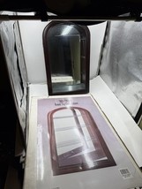 NEW Vintage Round Top Curio Cabinet Mirror Home Decor Bathroom Medicine ... - $1,846.13 MXN