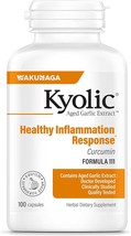 Kyolic Aged Garlic Extract Formula 111, Healthy Inflammation Response, Curcumin, - £61.54 GBP