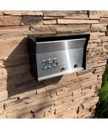 RetroBox Locking Wall Mounted Mailbox in BLACK , Midcentury Modern Conte... - $5,416.95 MXN