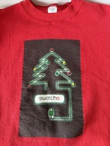 Vintage Swatch Timeship Store Nyc Holiday Sweatshirt Size Xl Christmas Tree - $55.74