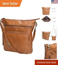 Fashionable Crossbody Handbag with Zipper Pockets - Perfect Gift for Her - $67.49