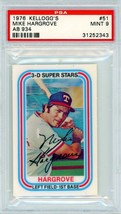 1976 Kellogg&#39;s Mike Hargrove #51 AB 934 PSA 9 P1315 - $23.76