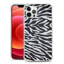 Shockproof Thick Hard IMD Design Case for iPhone 12 Pro Max 6.7 ZEBRA STRIPES - £6.12 GBP