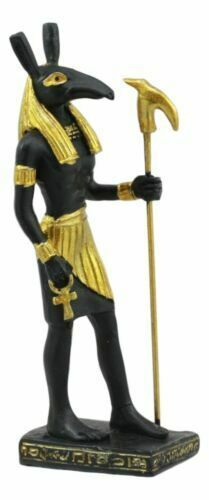 Egyptian God Of Chaos And Desert Seth Dollhouse Miniature Statue Gods Of... - $11.99