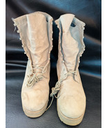 Wellco Desert Tan Combat Boots  Military 11.5  R Vibram Soles USA 293-105 - $121.84 CAD