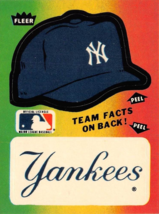 1983 Fleer Sticker Team Hats &amp; Logo New York Yankees ⚾ - £0.69 GBP