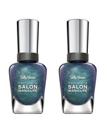 (2 Pack)NEW Sally Hansen Complete Salon Manicure Nail Color Black &amp; Blue... - $23.31 CAD