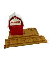 Vintage Mattel Toots the Train Replacement Red Barn w Track Part No Fence - $14.85