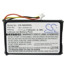 3.7V 1100mAh Li-ion Replacement Battery for Garmin 361-00056-00, 361-000... - $13.94