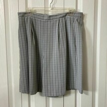 Dress Shorts Norton McNaughton Womans Sz M Gray Plaid Vintage Lightweight - £13.83 GBP