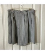 Dress Shorts Norton McNaughton Womans Sz M Gray Plaid Vintage Lightweight - $24.53 CAD
