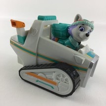 Original Paw Patrol Everest Snow Mobile Vehicle Figure Rescue Pups Spin ... - $27.67
