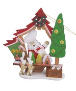 Emgee Wood Hunting Baking Santa Candy Shop Christmas Tree Ornament Vtg F... - £54.99 GBP