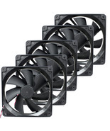 5 pack 120mm Computer Case Fan Y.S. Tech DC Brushless KM121225LS 4 Pin &amp;... - $444.00 MXN