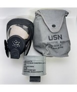 USGI Post WWII Era US Navy USN ND Mk V Gas Mask  W/ Carry Bag Vtg Nice - $49.49