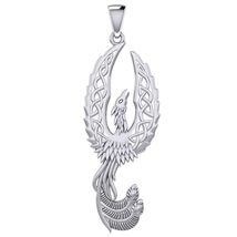 Jewelry Trends Celtic Mythical Phoenix Silver Pendant - £72.48 GBP
