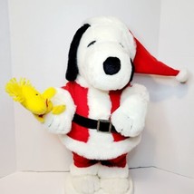 Peanuts Santa&#39;s Best Holiday Santa Snoopy &amp; Woodstock . ONLY DISPLEY - $24.79
