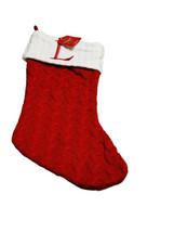 Wondershop Knit Monogram Christmas Winter  Holiday Stocking Red  Letter L 18” - £26.17 GBP