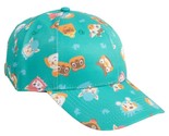 ANIMAL CROSSING SUBLIMATED ALL OVER PRINT CURVED BILL STRAPBACK DAD HAT ... - $7.55