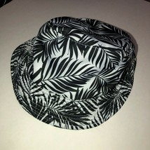 Tropical Palm Leaves Reversible Bucket Hat - $6.92