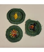 Vintage Girl Scouts Lot Of 3 Patches Badges Seamstress / My Home / Butte... - $292.96 MXN