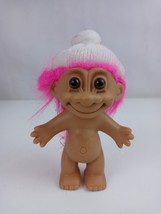 1980&#39;S Troll Doll Russ Born to Ski Pink Hair White Hat   - €8,25 EUR