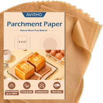Unbleached Parchment Paper Baking Sheets, 9X13In Precut Non-Stick Parchm... - $10.67