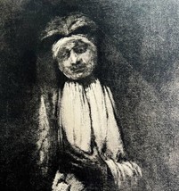 Rembrandt 1944 Portrait Of A Nun Dutch Gothic Gravure Phaidon Art Print DWU9 - £95.91 GBP