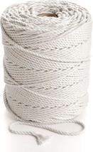 Macrame Rope 4mm 5 32in 218 yd Natural Cotton Cord 3PLY Strong Cotton St... - £55.85 GBP