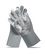 Pet Grooming Gloves - Gentle Dog Bathing Shampoo Brush - Massage Mitt wi... - $18.80