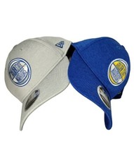 Lot 2 Golden State Warriors Men&#39;s New Era 9FORTY Stretch-Snap Cap Hat Gray Blue  - £39.80 GBP