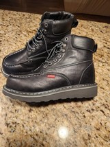 Sureway SW601MS Mens Black Full Grain Leather Lace Up Work Boots Size 10.0 - $73.26