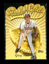 1999 Topps Baseball HG7 Greg Maddux Hands of Gold Atlanta Braves Die Cut Card - £7.83 GBP