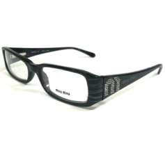 Miu Petite Eyeglasses Frames VMU 20D 8AW-1O1 Black Gray Horn 49-16-135 - $139.47