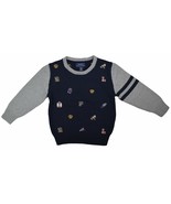 Polo Ralph Lauren Toddler Boy Logo All-over Cotton Sweater Blue, L(14-16... - £69.89 GBP