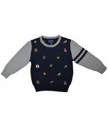Polo Ralph Lauren Toddler Boy Logo All-over Cotton Sweater Blue, L(14-16... - $121.84 CAD