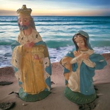 Mary Wiseman Nativity Italy Figures Replacement Plastic Painted Handpainted  - £11.77 GBP