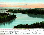 Connecticut River Holyoke MA From Mount Tom Massachusetts 1907 UDB Postc... - $3.91