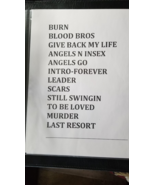 PAPA ROACH - ORIGINAL NOT A COPY ST. LOUIS CONCERT USED SETLIST - $75.00